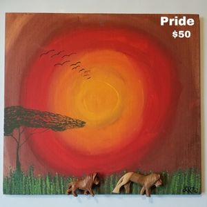 Pride Lion Painting